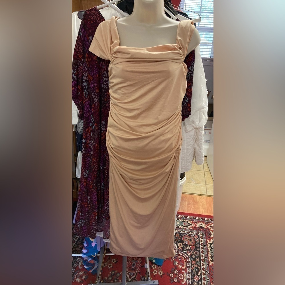 Ruching body con dress